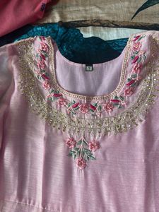 Elegant Pink Ethnic Gown