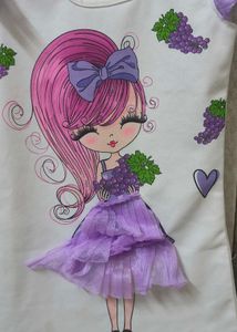 Cute Girl&#39;s Graphic Dress