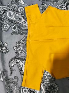 Chic Mustard Mini Dress