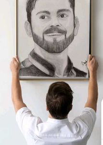 Virat Kohli Realistic Sketch Drawing
