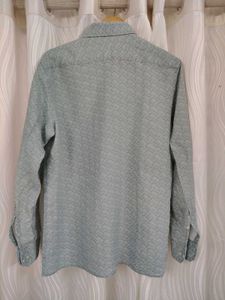 Louis Philippe Printed Linen Shirt