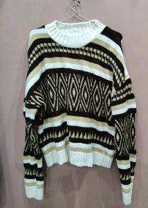 Patterned Knit Sweater