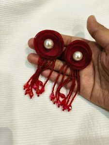 Rose &amp; Pearl Earrings