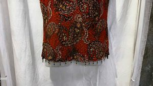 18211. Paisley Print Sleeveless Top