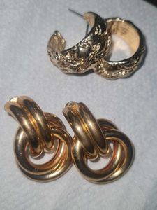 Gold Toned Earrings