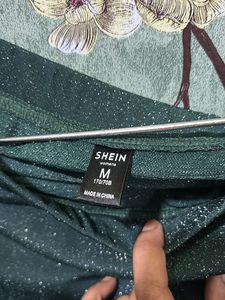 Sparkly Green Mini Skirt