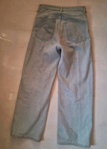 LIGHT BLUE WIDE LEG JEANS