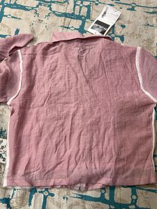 Pink &amp; White Zip-Up Jacket