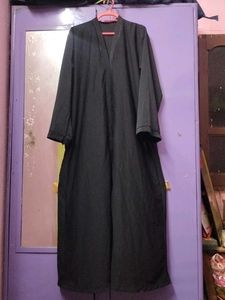 Full Plain Black Abaya
