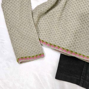 Grey woolen Kappa pullover