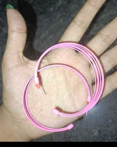 Trendy Big Blue And Pink Hoops Combo.