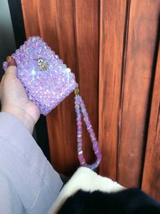 Purple Bead Wallet