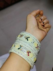 White Bangles ...New......Only Cash