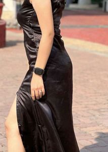 Slit Dress Black