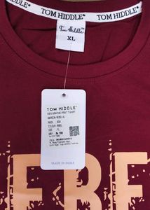 Brand New Pure Cotton Maroon Printed Men&#39;s T-shirt