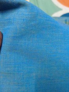 New Cotton Sky blue Colour Material (Unused)