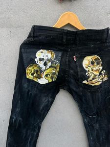 Hand-painted Denim