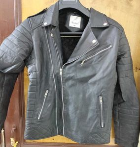 Black Leather Biker Jacket