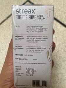 Streax Bright &amp; Shine Serum