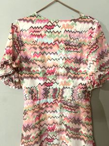 Patterned Mini Dress