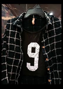 Checkered Shirt with Tee