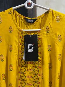 Indya Long Yellow Kurta
