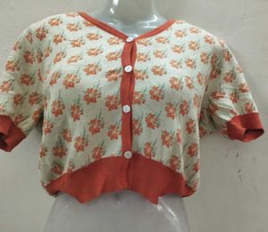 Floral Knit Cardigan Top