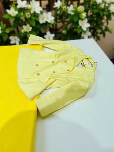 ⚫New 🌟Yellow Double-Breasted Jacket