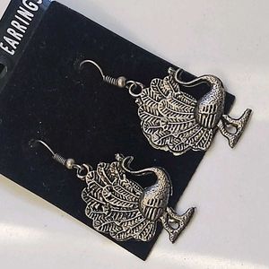 Peacock Dangle Earrings
