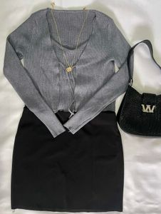 TOP & CARDIGAN SET