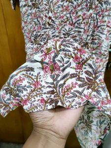 Floral Print Kurta