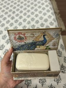 Decorative Peacock Trinket Music box with Soap Bo