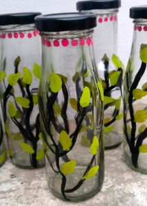 Beautiful Glass Bottles With Tight Lid