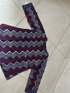 Short Kurti Top Block Printed
