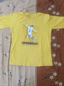 Yellow Football T-Shirt (full sleeve)