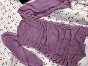 Purple Ruffle Dress