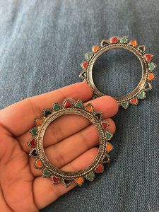 Boho Heart Hoop Earrings