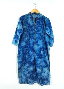 Multi Color Tie & Die Kurta For Women's