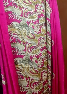 Pink Paisley Print Fabric