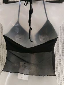 Black Halter Top