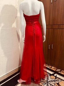 Elegant Red Evening Gown