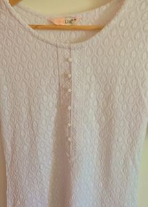 White Chikankari Kurta