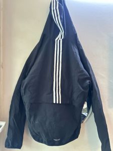 Adidas Windproof Hooded Sports Jacket – Black | Si