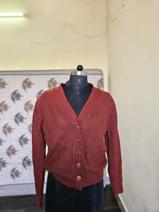 Maroon Cardigan