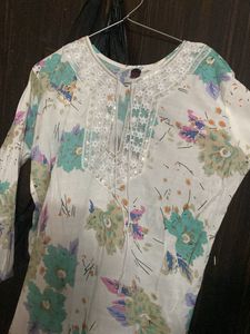 Floral Print Kurta