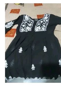 Black Short Kurti For Women