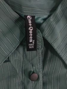 Casual Shirt with Pleats And Flared Sleeves