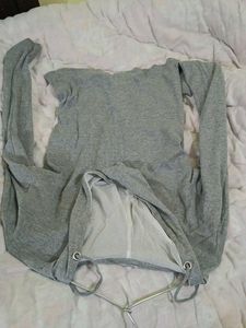 Grey Sweatshirt For Women