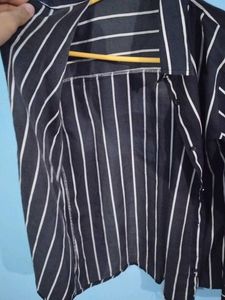 Striped Button-Down Shirt