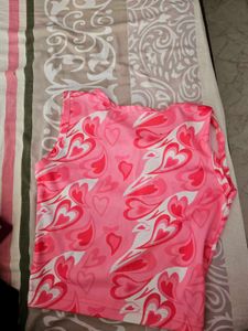 Pink Patterned Tank Top